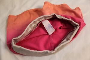Athletic Works Girls S 6/6x Pink Orange Ombre Metallic Athletic Shorts